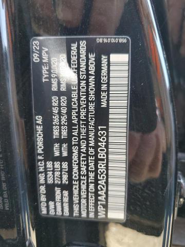 53565164 :رقم المزاد ، WP1AA2A53RLB04631 vin ، 2024 Porsche Macan Base مزاد بيع