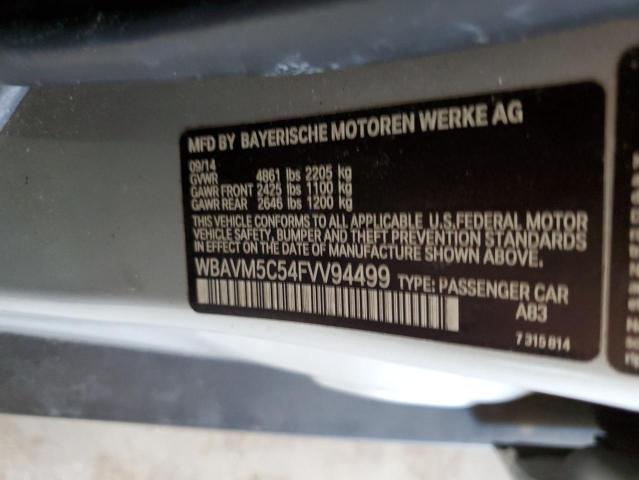 Aukcja sprzedaży 2015 Bmw X1 Xdrive35i, vin: WBAVM5C54FVV94499, numer aukcji: 56154694