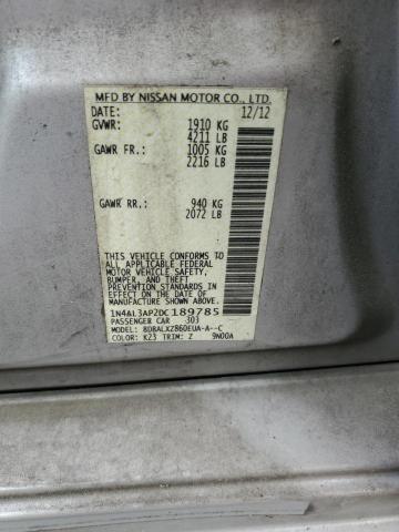 Продаж на аукціоні авто 2013 Nissan Altima 2.5, vin: 1N4AL3AP2DC189785, номер лоту: 54505624