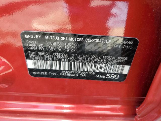 Продаж на аукціоні авто 2015 Mitsubishi Lancer Es, vin: JA32U2FU2FU021659, номер лоту: 55633364