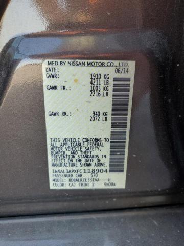 Продажа на аукционе авто 2015 Nissan Altima 2.5, vin: 1N4AL3APXFC118904, номер лота: 53110464