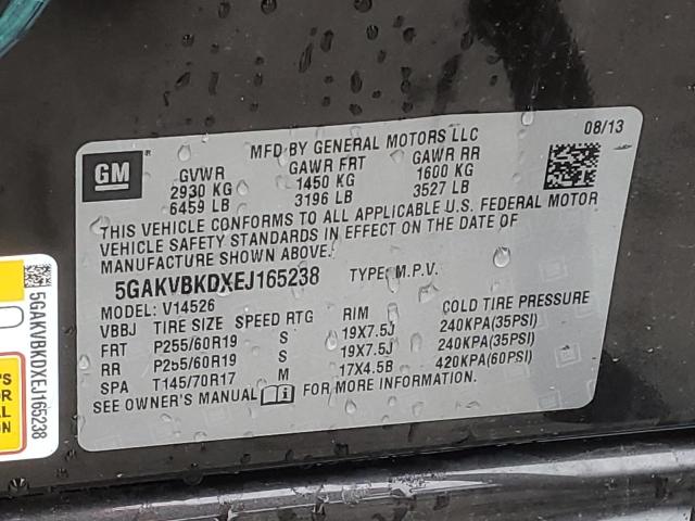 Продаж на аукціоні авто 2014 Buick Enclave, vin: 5GAKVBKDXEJ165238, номер лоту: 53755384