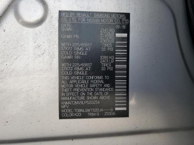 Aukcja sprzedaży 2020 Nissan Rogue, vin: KNMAT2MV9LP520254, numer aukcji: 53151064