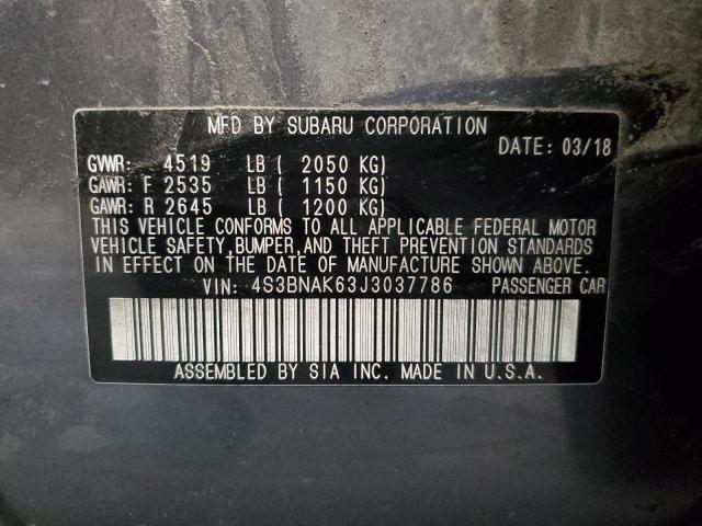 56264754 :رقم المزاد ، 4S3BNAK63J3037786 vin ، 2018 Subaru Legacy 2.5i Limited مزاد بيع