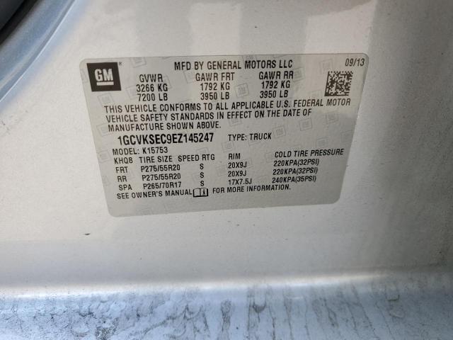 Продажа на аукционе авто 2014 Chevrolet Silverado K1500 Ltz, vin: 1GCVKSEC9EZ145247, номер лота: 53177654
