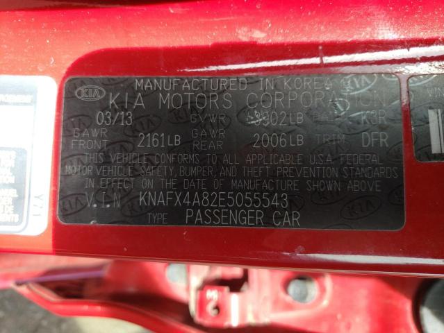 Aukcja sprzedaży 2014 Kia Forte Ex, vin: KNAFX4A82E5055543, numer aukcji: 53201974