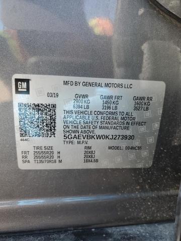 Продажа на аукционе авто 2019 Buick Enclave Premium, vin: 5GAEVBKW0KJ273930, номер лота: 54547884
