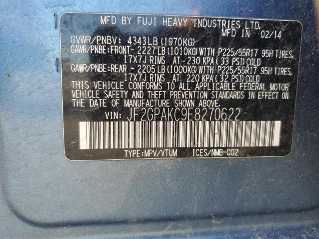 Продаж на аукціоні авто 2014 Subaru Xv Crosstrek 2.0 Limited, vin: JF2GPAKC9E8270622, номер лоту: 53270904