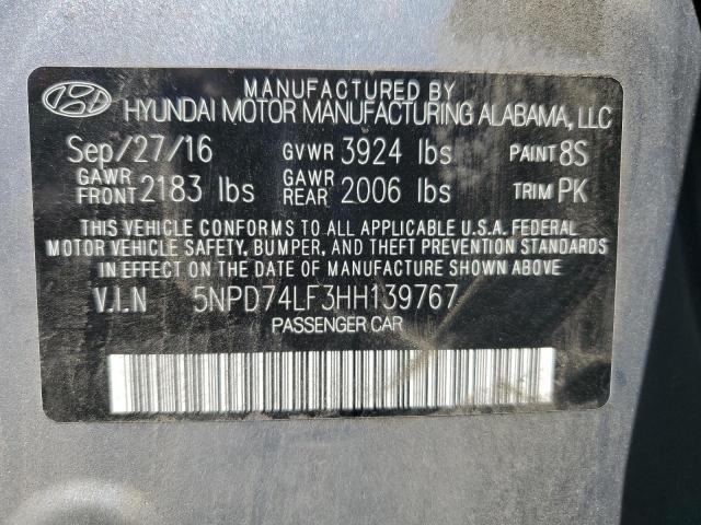 Aukcja sprzedaży 2017 Hyundai Elantra Se, vin: 5NPD74LF3HH139767, numer aukcji: 54761844