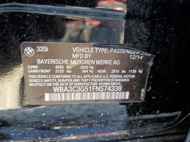 53995794 :رقم المزاد ، WBA3C3G51FNS74338 vin ، 2015 Bmw 320 I Xdrive مزاد بيع