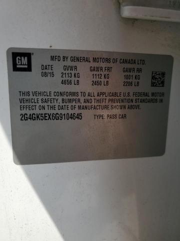 Продажа на аукционе авто 2016 Buick Regal, vin: 2G4GK5EX6G9104645, номер лота: 57149114