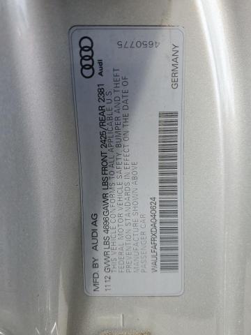 55102624 :رقم المزاد ، WAULFAFRXDA040624 vin ، 2013 Audi A5 Premium Plus مزاد بيع