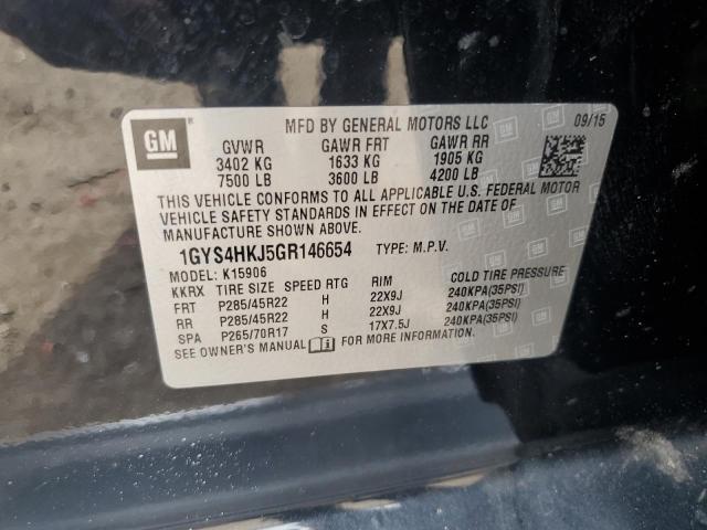Aukcja sprzedaży 2016 Cadillac Escalade Esv Luxury, vin: 1GYS4HKJ5GR146654, numer aukcji: 53992674