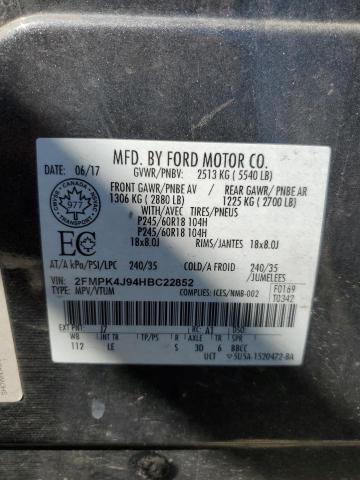Продажа на аукционе авто 2017 Ford Edge Sel, vin: 2FMPK4J94HBC22852, номер лота: 56315554