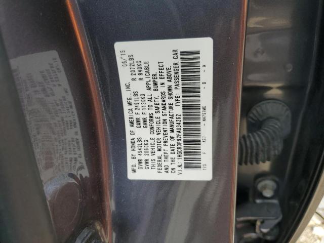 2015 Honda Accord Touring მანქანა იყიდება აუქციონზე, vin: 1HGCR3F92FA034262, აუქციონის ნომერი: 56511914
