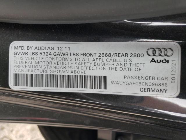 Aukcja sprzedaży 2012 Audi A7 Premium Plus, vin: WAUYGAFC9CN096866, numer aukcji: 54211354