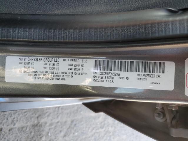 Продажа на аукционе авто 2012 Chrysler 200, vin: 1C3CCBAB7CN202930, номер лота: 54629954