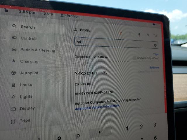 54134634 :رقم المزاد ، 5YJ3E1EAXPF434976 vin ، 2023 Tesla Model 3 مزاد بيع