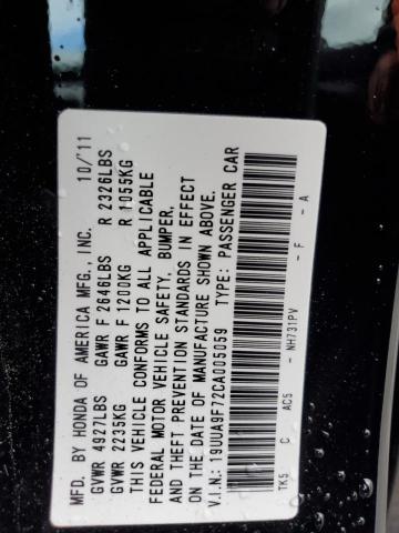 Aukcja sprzedaży 2012 Acura Tl, vin: 19UUA9F72CA005059, numer aukcji: 56703654