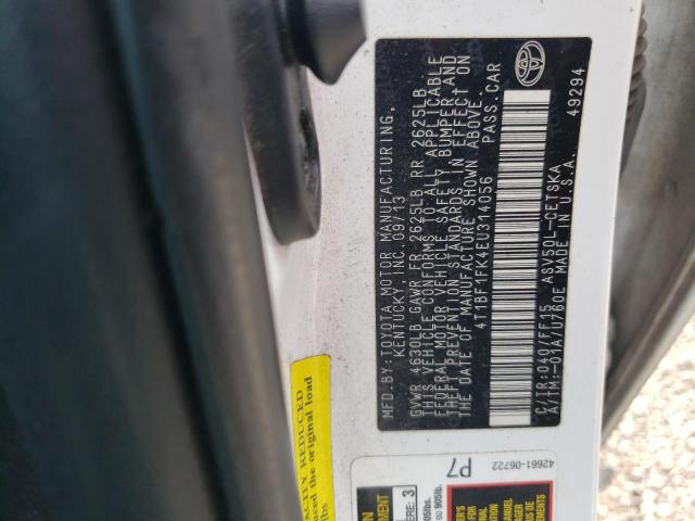 Продажа на аукционе авто 2014 Toyota Camry L, vin: 4T1BF1FK4EU314056, номер лота: 54036274