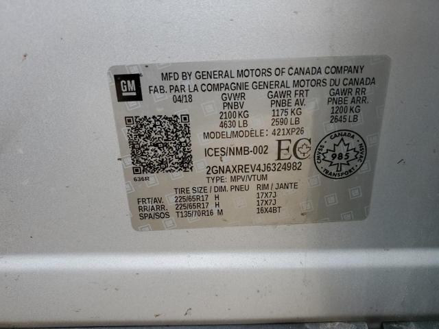 Продажа на аукционе авто 2018 Chevrolet Equinox Ls, vin: 2GNAXREV4J6324982, номер лота: 53647754