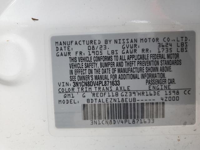 Продажа на аукционе авто 2023 Nissan Versa, vin: 3N1CN8DV4PL871633, номер лота: 55323574