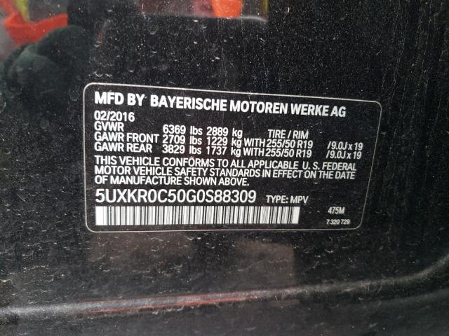Продаж на аукціоні авто 2016 Bmw X5 Xdrive35i, vin: 5UXKR0C50G0S88309, номер лоту: 54329074