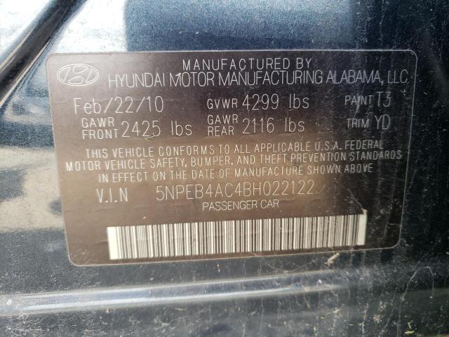 Продаж на аукціоні авто 2011 Hyundai Sonata Gls, vin: 5NPEB4AC4BH022122, номер лоту: 55860934