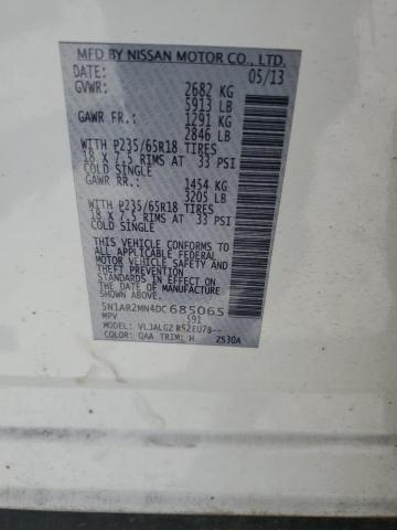 Продаж на аукціоні авто 2013 Nissan Pathfinder S, vin: 5N1AR2MN4DC685065, номер лоту: 57372594