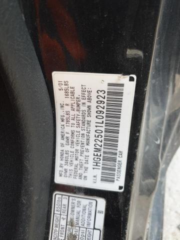 Aukcja sprzedaży 2001 Honda Civic Lx, vin: 1HGEM22501L092923, numer aukcji: 45545364