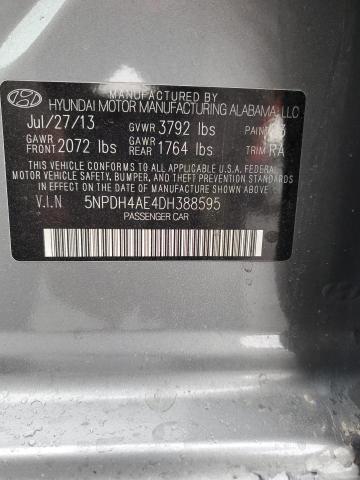 Продажа на аукционе авто 2013 Hyundai Elantra, vin: 5NPDH4AE4DH388595, номер лота: 55319255