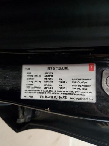 2018 Tesla Model 3 მანქანა იყიდება აუქციონზე, vin: 5YJ3E1EB4JF144295, აუქციონის ნომერი: 58754715
