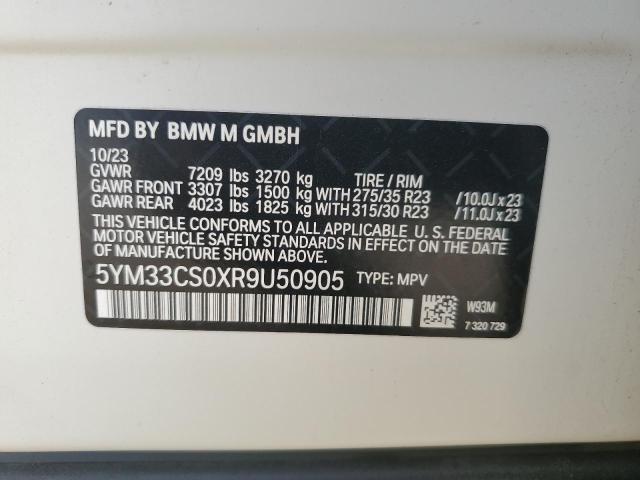 Aukcja sprzedaży 2024 Bmw Xm, vin: 5YM33CS0XR9U50905, numer aukcji: 55681955