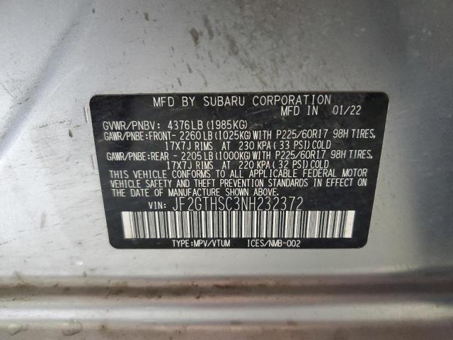 Продажа на аукционе авто 2022 Subaru Crosstrek, vin: JF2GTHSC3NH232372, номер лота: 56535615