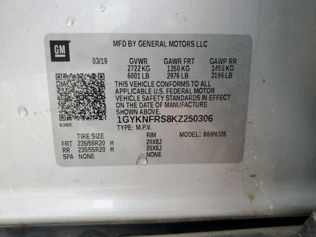 Продажа на аукционе авто 2019 Cadillac Xt5, vin: 1GYKNFRS8KZ250306, номер лота: 57463125