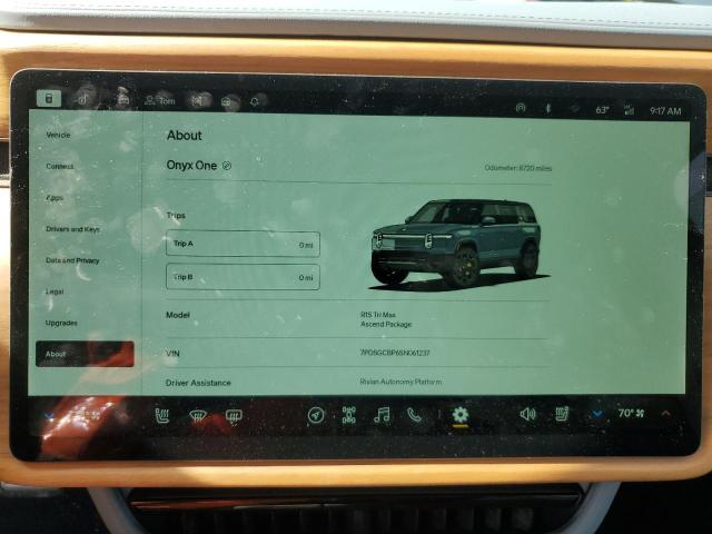 56593955 :رقم المزاد ، 7PDSGCBP6SN061237 vin ، 2025 Rivian R1s Premiu مزاد بيع