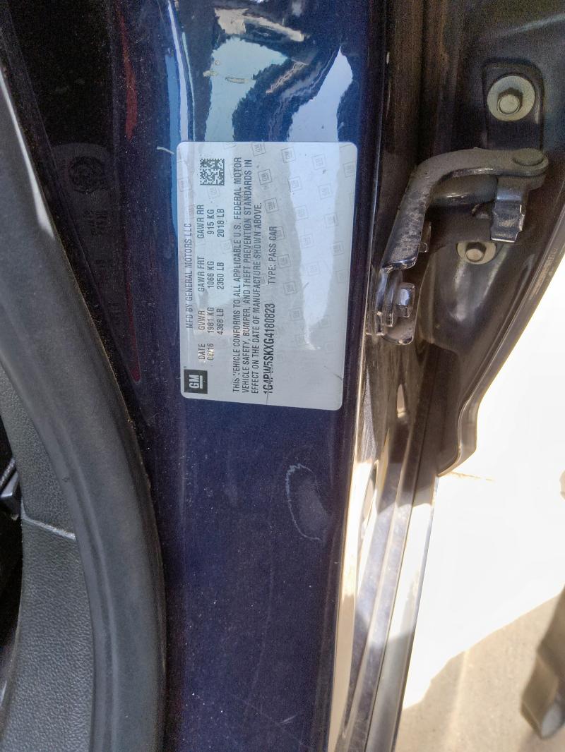Продаж на аукціоні авто 2016 Buick Verano Spo, vin: 1G4PW5SKXG4180823, номер лоту: 56882975