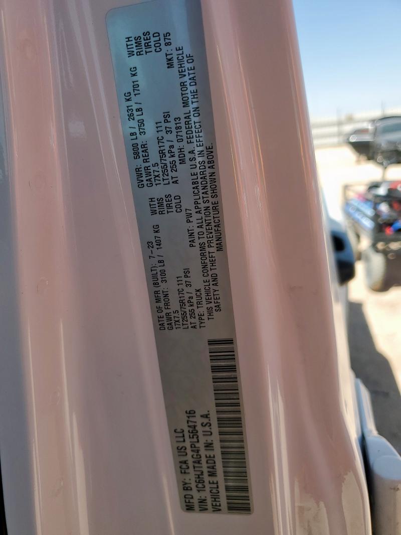 Aukcja sprzedaży 2023 Jeep Gladiator, vin: 1C6HJTAG4PL564716, numer aukcji: 57489125