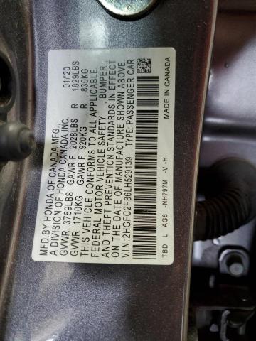 Продажа на аукционе авто 2020 Honda Civic Spor, vin: 2HGFC2F86LH529139, номер лота: 55243885