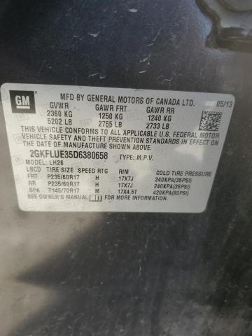 Aukcja sprzedaży 2013 Gmc Terrain, vin: 2GKFLUE35D6380658, numer aukcji: 58040635