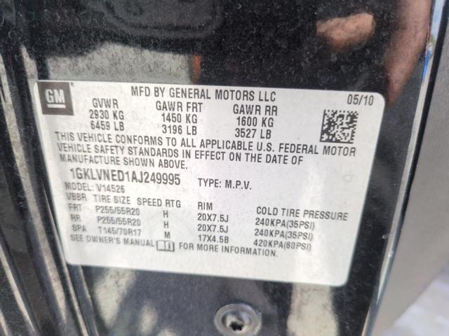 Продажа на аукционе авто 2010 Gmc Acadia Slt, vin: 1GKLVNED1AJ249995, номер лота: 58370935
