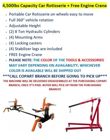 Продажа на аукционе авто 2025 Other Heavy Equipment Rotisserie, vin: 38911539, номер лота: 57362345
