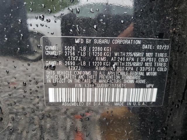 Aukcja sprzedaży 2023 Subaru Outback, vin: 4S4BTGUD9P3175616, numer aukcji: 55021205