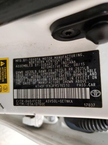 57503215 :رقم المزاد ، 4T4BF1FK3FR516510 vin ، 2015 Toyota Camry مزاد بيع