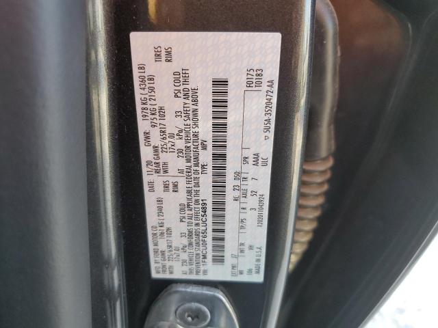 58230915 :رقم المزاد ، 1FMCU0F65LUC54891 vin ، 2020 Ford Escape S مزاد بيع
