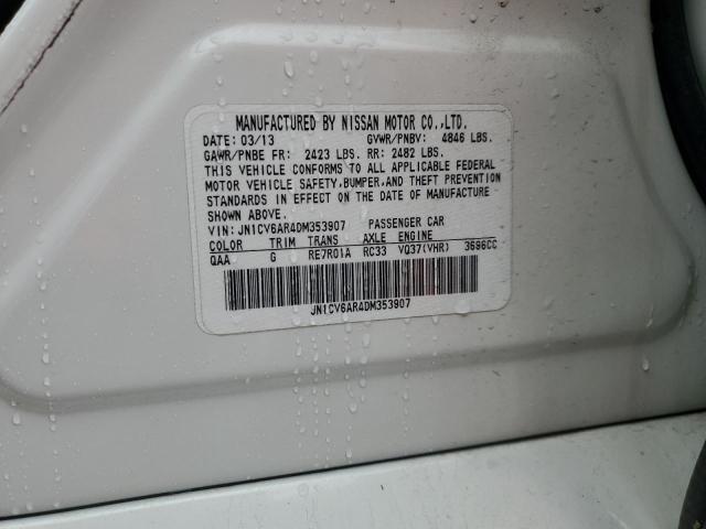 Aukcja sprzedaży 2013 Infiniti G37, vin: JN1CV6AR4DM353907, numer aukcji: 57163475