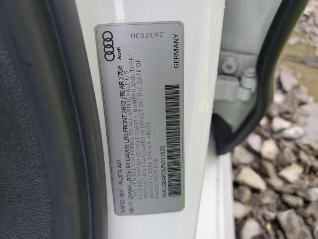 2018 Audi A6 Premium მანქანა იყიდება აუქციონზე, vin: WAUG8AFC6JN011925, აუქციონის ნომერი: 57772475