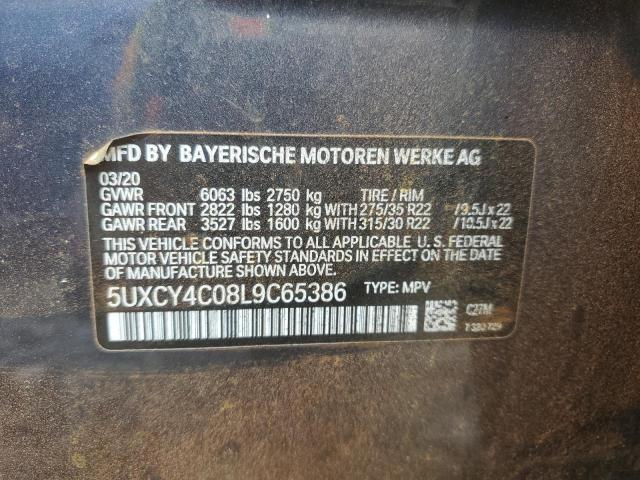 Продаж на аукціоні авто 2020 Bmw X6 Sdrive, vin: 5UXCY4C08L9C65386, номер лоту: 52544565