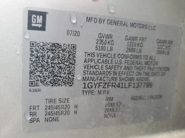 58273465 :رقم المزاد ، 1GYFZFR41LF137789 vin ، 2020 Cadillac Xt4 Sport مزاد بيع