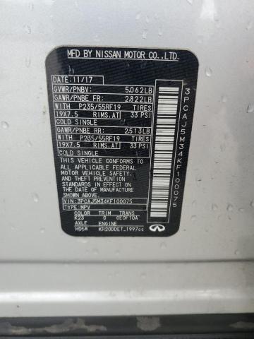 Aukcja sprzedaży 2019 Infiniti Qx50 Essen, vin: 3PCAJ5M34KF100075, numer aukcji: 55851615